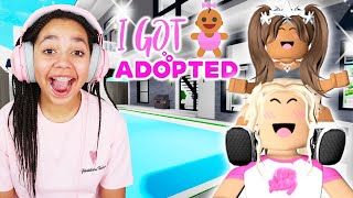 FIRST TO GET ADOPTED IN BROOKHAVEN CHALLENGE Roblox [upl. by Niamjneb]