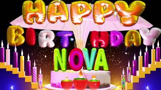 Nova Happy Birthday Song  Happy Birthday To You nova happy birthday toyou love [upl. by Elayne668]