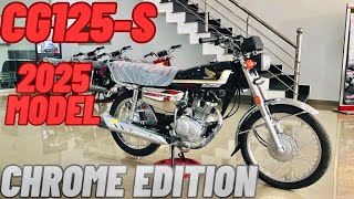 CG125 SELF START CHROME EDITION  2025 MODEL  REVIEWcg125 2025 model bike [upl. by Enelehs621]