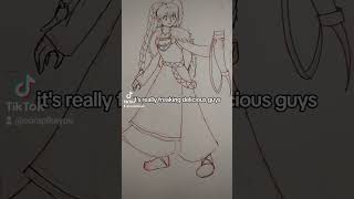 Drawing Asatru Nordic Miku [upl. by Nosnehpets]