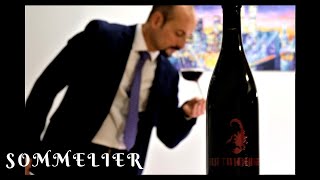 Wine service Sommelier How to open a bottle of wine Decanting wine in fine dining service [upl. by Noble]