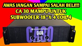 POWER BUILTUP Unboxing Power Amplifier CA 30 Produk Dari SOUNDSTANDAR Bodi Panjang [upl. by Neffets819]