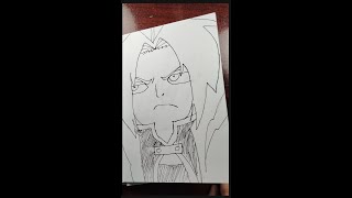 TOUKA KIRISHIMA  ASMR DRAWING drawing art naruto shorts tokua mangadrawing animedrawing [upl. by Gregor588]