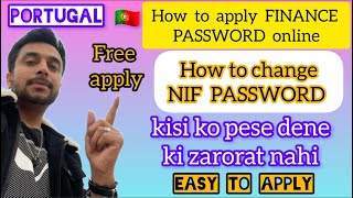 How to Apply NIF PASSWORD amp Change NIF Password in Portugal 🇵🇹 [upl. by Kidd]