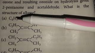 Ozonolysis find out Reactant Structure Products are 2pentanoneAcetaldehydenee jee 25 [upl. by Harberd165]