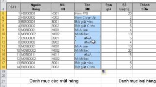 Hướng dẫn cách sử dụng hàm Vlookup trong Microsoft Excel 2010 [upl. by Ardnalak33]