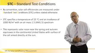 STC for Solar Cell Efficiency Measurement [upl. by Chantal]