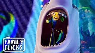 The Shark Slayer Oscar Vs Lenny  Shark Tale 2004  Family Flicks [upl. by Hattie]