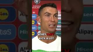 Cristiano Ronaldos hilarious interview 89th minute winner  Reflecting on the Game Performance [upl. by Lonier]