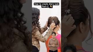 How to create Alia’s look newhack hairtutorial easyhacks bridal easyhairstyle hairstyling [upl. by Koral]