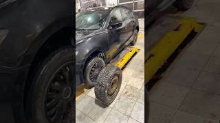 Installing Studded Winter Tires 🛞automotive viral mazda winter mechanic music [upl. by Durwin]