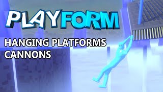 PlayForm  Active Ragdoll Unity Game  Hanging Platforms and Cannons [upl. by Hcahsem]