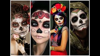 Las mejores Catrinas 1 The Best Skull Makeup Looks for Halloween 1 [upl. by Marianne]