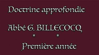 Cours 1  Introduction à la théologie  1ère partie  Q1  Abbé G BILLECOCQ  22092020 [upl. by Witt]