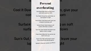 Prevent PC from overheating  computer overheating fix computer ytshorts [upl. by Liahcim477]