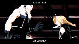 870 Glizzy  No Jumper ProdVincem10 Lyric Video [upl. by Boyden495]