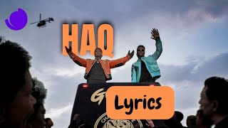 Ninho amp Niska  HAQ  Lyrics  sans instru 🚫 [upl. by Nilla184]