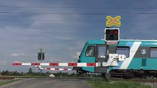 Železniční přejezd Opatovice nad Labem 1 CZ  862024  Railroad crossing [upl. by Haggai140]