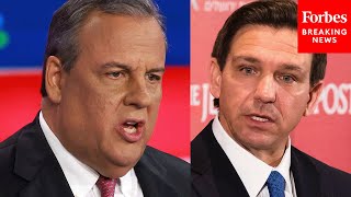 TV Tough Guy Chris Christie Sounds Off On Ron DeSantis Border Rhetoric [upl. by Dukey107]