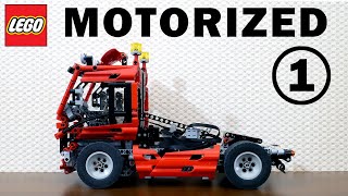 Motorized LEGO Technic 8436 Truck CADA Micromotors amp BuWizz [upl. by Can]