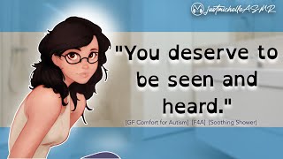 ASMR Roleplay Unmasking GF Comfort for Autism Running Water F4A [upl. by Canning308]