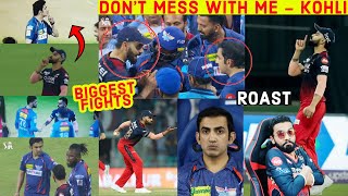 VIRAT KOHLI VS GAUTAM GAMBHIR 😈😈 KOHLI AND NAVEEN UL HAQ FIGHT  RCB VS LSG FIGHT SCENE [upl. by Berman]