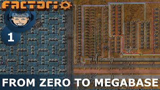 FROM ZERO TO MEGABASE  Factorio Part 1  Beating The Game [upl. by Anitram951]