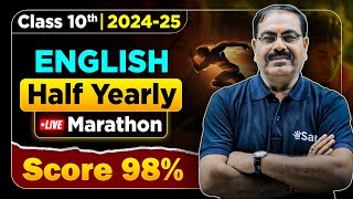 Class 10 English marathon for Half Yearly 202425  Complete English Literature Syllabus [upl. by Hendrix]