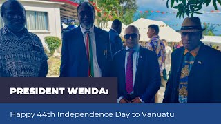 President Wenda Happy 44th Independence Day to Vanuatu  Free West Papua [upl. by Sonahpets]