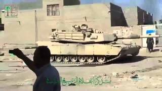 Iraq ISIS Captures US Made M1 Abrams Tank After Ambush on Iraqi Army in Ramadi Area [upl. by Venn]