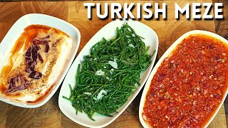 Easy and Quick Turkish Meze Recipes  Turkish Tapas [upl. by Oshinski]