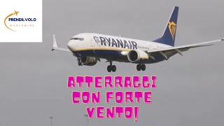 ATTERRAGGI AEREI CON FORTE VENTO [upl. by Eneryt]