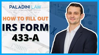 How to FILL OUT IRS FORM 433 A  Everything You Need To Know [upl. by Isabelle546]