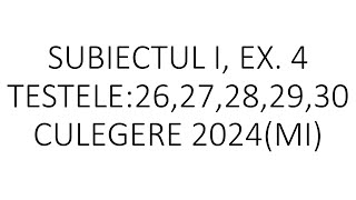 Exerciții de sinteză pentru bacS I ex 4 2627282930clasa 10 [upl. by Unam520]