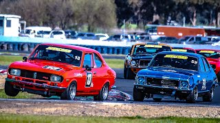 Historic Touring Car Racing 50k Plate 2023 Winton Festival Of Speed Blend Line TV [upl. by Eremehc]