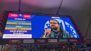 Pritam and Jonita Gandhi’s performance at WC 2023 Final Ind🇮🇳vs Aus🇦🇺 worldcupfinal indvsaus [upl. by Waechter]