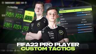 BEST PRO FIFA PLAYER CUSTOM TACTICS IN FIFA 22 W NIKSNEB amp EthxnH [upl. by Ruhtua458]