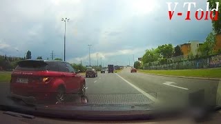 Volvo S80 V8 vs a blonde in Range Rover Evoque amp Lancer EVO [upl. by Enilec122]