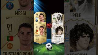 FIFA 22 Ronaldo and FIFA 22 Messi VS FIFA 22 Pele and FIFA 22 Maradona 🐐😈🔥 [upl. by Mill]