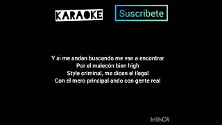 CUIDANDO EL TERRITORIO SANTA FE KLAN ft CALIBRE 50 Y BETO SIERRA KARAOKE LETRA [upl. by Norreg]