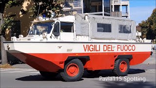 RARE Partenza Anfibio Iveco 6640G in sirena a fischio  VVF Pavia [upl. by Ientirb869]