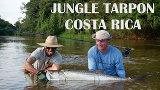 INSANE Jungle Tarpon Fly Fishing Jungle Tarpon Reserve Costa Rica [upl. by Launce146]