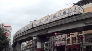 マニラLRT2号線 Legarda駅付近走行 [upl. by Ahearn]