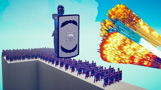 GIANT SHIELD  100x SHIELD BEARER vs EVERY GOD  Totally Accurate Battle Simulator TABS [upl. by Tonnie]