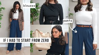 This Is What I Would Buy  Work Capsule Items if I Start From ZERO  Office Basics [upl. by Roselle]