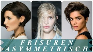 Coole frisuren asymmetrisch frauen 2018 [upl. by Ariajay780]