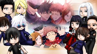 Part 4  Past Jujutsu kaisen reacts to future students  Gacha club  Gacha react  AU [upl. by Stelle]