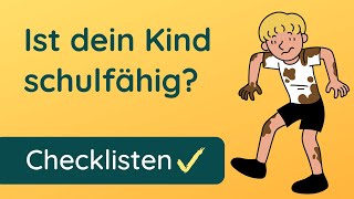 Checkliste Einschulung ✅ Teste ob dein Kind schulfähig ist [upl. by Llerut]