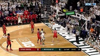 Nairn Jr to Bridges for the Dunk vs Stony Brook [upl. by Adler260]