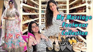 MY MARRIAGE FOOTWEAR COLLECTION PRICE amp BRAND FULL DETAILS  NISHI ATHWANI [upl. by Eirehs340]